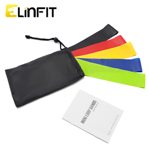 5件套健身拉起阻力环带套装健身房配件印花弹性环带 - Product Image 5