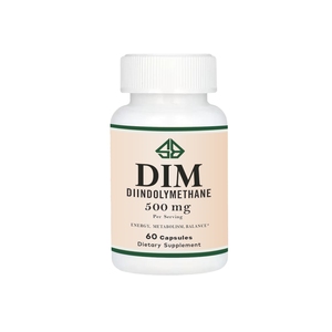 อาหารเสริม OEM DIM สำหรับผู้หญิงและผู้ชาย ไดอินโดลิลมีเทน รักษาสิวฮอร์โมน 400 มก. ต่อหนึ่งหน่วยบริโภค 200 มก. ต่อแคปซูล 60 แคปซูล - Product Image 1