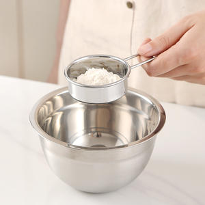 ตะแกรงร่อนแป้งสแตนเลสขนาดเล็ก 40 เมช แบบมือถือ สำหรับร่อนน้ำตาล ผงโกโก้ อุปกรณ์ครัว - Product Image 5