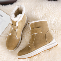 Bottes d'hiver en fourrure de daim épaisse personnalisées en usine de Wenzhou bottes de neige imperméables pour femmes confort d'automne