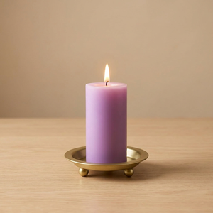 Support de bougie et soucoupe en fer doré faits à la main – Décoration de luxe écologique pour Noël, mariages, salon et bureau - Product Image 2