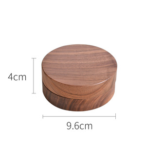 Creative <b>Ashtray</b> With Lid Black Walnut Wood Detachable Portable <b>For</b> <b>Car</b> And Office Use - Product Image 5