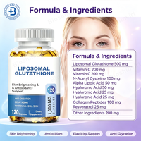Complément OEM Liposomal NAC L-glutathion Capsules Molles 2000mg Soin de la Peau Éclaircissant Vitamine C Liposome L-glutathion Gélules Molles