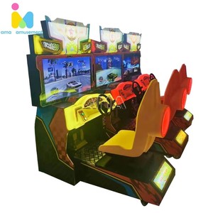 गुआंग्झोउ फैक्ट्री रेसिंग कार गेम मशीन 3-इन-1 सिक्का संचालित 32 इंच वीडियो स्क्रीन रेसिंग सिम्युलेटर 3 डी कार रेसिंग गेम मशीन - Product Image 3