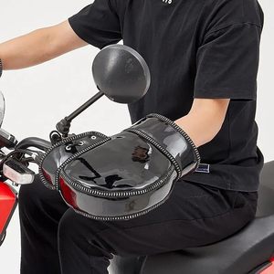 Manchons de guidon de moto imperméables <span class=keywords><strong>Scooter</strong></span> équitation épaisse <span class=keywords><strong>couverture</strong></span> <span class=keywords><strong>thermique</strong></span> chaude pour le cyclisme de motoneige - Product Image 3