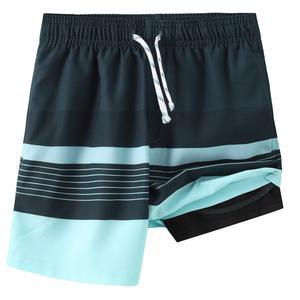 Traje de Baño Personalizado para Hombre de Una Pieza con Forro de Compresión, Bolsillos, Estampado Geométrico de Donuts, Secado Rápido, Transpirable, para Playa y Verano - Product Image 4