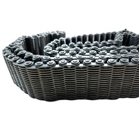 Chaîne silencieuse à contact latéral en acier SC3 4 5, chaîne à dents inversées à faible bruit pour l'automatisation de la production textile et l'entraînement des lignes de production