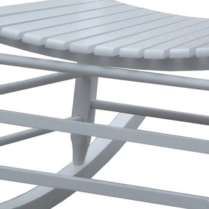 Fauteuil à bascule en bois <span class=keywords><strong>de</strong></span> peuplier avec dossier fermé pour bain <span class=keywords><strong>de</strong></span> soleil, salon, jardin, en MDF, facile à installer - Product Image 3