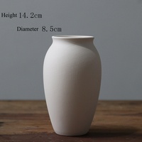 Vas Bunga Keramik ARM LVG Wabi Sabi Tactile Matte Glaze Putih Terakota Koleksi Porselen Seni Rumah Vas DIY Wadah Bunga