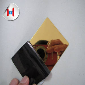 Carrelage mural auto-adhésif en forme de diamant or rose, miroir série 300 plaque BA/HL en pliage poinçonnage coupe acier inoxydable - Product Image 6