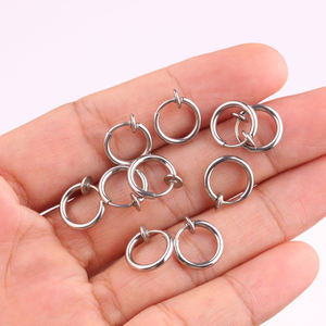 Clip de septum à action printanière sur <span class=keywords><strong>faux</strong></span> cerceaux non perçants <span class=keywords><strong>anneau</strong></span> de cerceau de nez pour oreilles de lèvre - Product Image 3