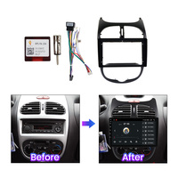 Mekede – autoradio Android, lecteur DVD, cadre de voiture, pour peugeot 206, 2004-2008, panneau vidéo de voiture, fil d'alimentation