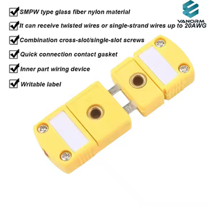 Conector de Termopar Tipo K de Plástico, Mini Termopar Tipo J-K/T/J/<span class=keywords><strong>E</strong></span>/<span class=keywords><strong>R</strong></span>/<span class=keywords><strong>S</strong></span>/<span class=keywords><strong>U</strong></span>, Conector Hembra para Panel - Product Image 4