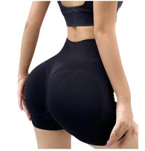Shorts de sport pour femmes, taille haute, élastique, respirant, écologique, séchage rapide, sans couture, pour la salle de sport, le yoga, effet fessier rebondi - Product Image 3