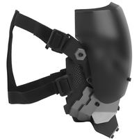 Demi-masque le plus vendu Casque de masque Cyberpunk de qualité à usure rapide et masque tactique amovible Cyberpunk Gear