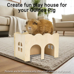 Bestseller Modernes Umweltfreundliches Poliertes Holz-Hamsterhaus für Kleintiere Innen- und Außenbereich - Product Image 2