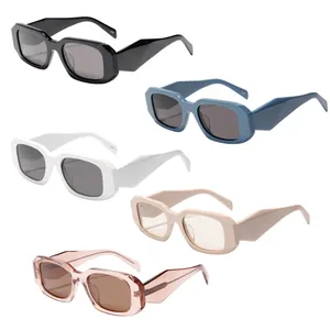 Yeni Vintage polarize Shades gözlük erkekler kadınlar Trendy tasarım kare çerçeve gözlük rahat özel logolu güneş gözlükleri