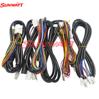 SUNWAYT SW-SD3 2-en-1 Machine de jeu d'arcade à monnayeur pour enfants, avec fonctions balançoire et voiture de course, carte mère PCB en plastique, version anglaise