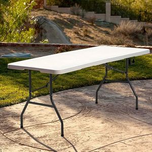 Demi-table pliante portable <span class=keywords><strong>de</strong></span> haute qualité 4FT/5FT/6FT/8FT pour les fêtes et les événements <span class=keywords><strong>d</strong></span>'arrière-cour Produits divers ménagers - Product Image 6