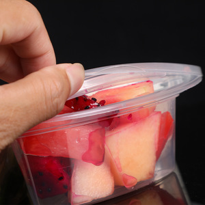 Round Three Compartment Plastic <b>Lunch</b> Box Disposable Food Container Takeout Box Fast Food Bento Bowl Microwave Safe - Product Image 3