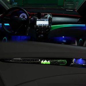 Kit d'éclairage intérieur de voiture SJC 64 couleurs ciel étoilé pour Honda <span class=keywords><strong>City</strong></span> 2008-2014, éclairage ambiant arc-en-ciel, éclairage intérieur automatique - Product Image 2