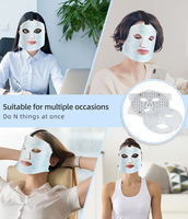 Masque facial LED professionnel certifié CE, 4 modes d'éclairage (460/590/630/850 nm), anti-rides pour le collagène, les taches brunes et les poches