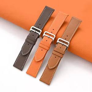 Bracelet de <span class=keywords><strong>montre</strong></span> double face en cuir véritable 18/20/22mm bracelet de <span class=keywords><strong>montre</strong></span> en cuir véritable à dégagement rapide pour hommes et femmes accessoires de bracelet de <span class=keywords><strong>montre</strong></span> en cuir - Product Image 3