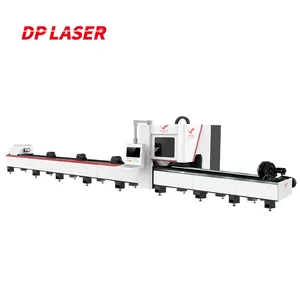 Dp Laser Drie-Chuck Laser Buis Snijmachine 3000W 6000W 12000W Metalen Buis Snijden Max Raycus Bwt Laserbron