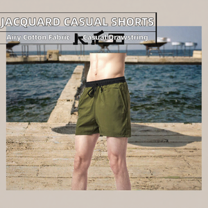 Pantalones Cortos Deportivos para Hombre, Transpirables, de Punto, Casuales, con Bolsillos en la Cintura, para Uso Diario, Ligeros, de Corte Holgado, para Deportes de Verano - Product Image 2