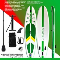 Planche à pagaie gonflable en PVC de style SUP, version Cruise, double couche, épaisse, avec technologie Drop Stitch, résistante à l'usure et antidérapante