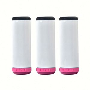 Nuevo Vaso Térmico Inteligente de Acero Inoxidable de Doble Pared de 20 Oz para Sublimación con Altavoz Rojo - Product Image 1