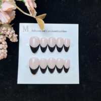 Faux ongles multicolores de conception française en gel souple acrylique à presser, vente en gros, fournisseurs d'ongles français pour l'art des ongles