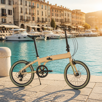 Vélo pliant AVIUS Sand 20 pouces 7 vitesses pour adultes, idéal pour les loisirs, les balades en parc et les trajets quotidiens - Freins à disque doubles, vélo de ville polyvalent