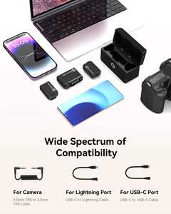 Micrófono Inalámbrico Profesional Hollyland <span class=keywords><strong>Lark</strong></span> Max, Alcance de 250m (820 pies), para Teléfonos, Cámaras y Video - Product Image 4