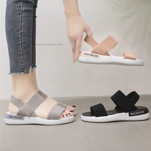 New Elastic Tight-Fitting Fairy Wind Roman Style for Summer Spring Winter With Thin Heels Flat Bottom Women's Shoes - Product Image 1