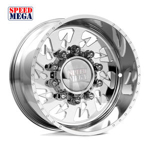 Ruedas Forjadas Speedmega Personalizadas 24x12 24x14 26x14 26x16 28x16 30x16 Plateadas Pulidas 8x165.1mm Cóncavas Todoterreno para 2500 3500 - Product Image 1