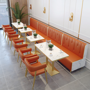 Sillas de Mármol <span class=keywords><strong>para</strong></span> Cafetería y Restaurante, Juego de Mesa de Comedor, Asientos de Cabina, Sofás, Bancos, <span class=keywords><strong>Muebles</strong></span>, Sillas - Product Image 2