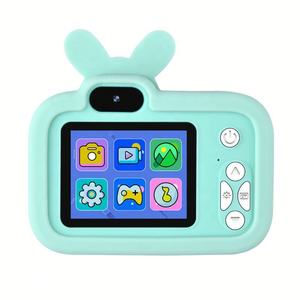 Cámara Infantil de Juguete con Diseño de Conejo, Sensor MOS, Pantalla HD de 2.0 Pulgadas, Mini Grabadora de Video, Lente Intercambiable con Ángulo Amplio de 180° - Product Image 3