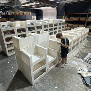 Fabrika özel pp plastik istiflenebilir depo giyim corcorrugated katlanabilir oluklu şeffaf plastik saklama kabı correx toplama kovaları - Product Image 5
