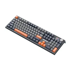 Factory direct Langtu LT104 Tri-mode RGB Wireless Gaming Mechanical Keyboard 104 keys with Display Flexible DIY for Gaming