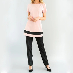 Custom New Fashion Salon Tunic <b>Elastic</b> Nail Beauty Spa Uniform Scrub Uniform With Adjustable <b>Lace</b> Knitted for Women Plus Size - Product Image 1