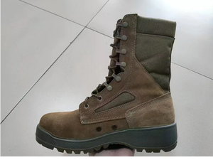 TSB21-4 DMS Bottes tactiques en cuir de vachette, uniformes de combat en daim vert foncé - Product Image 2