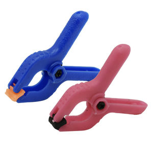 Bunte 2 Zoll Mini Kunststoff-Federklemmen Mehrzweck-Nylon A-Typ Hintergrundklemmen Modellbau-Werkzeug - Product Image 6