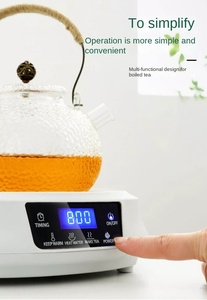 Bouilloire électrique moderne en plastique PLA 110V/220V avec minuterie, modèle A15, appareil ménager - Product Image 5