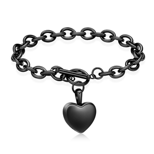 IJB0308 Beliebte Pfirsich Herz Armband Edelstahl Feuer bestattung Schmuck, Person <span class=keywords><strong>Bone</strong></span> Ash Rack, Souvenir Schmuck - Product Image 4