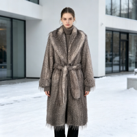 Magnifique manteau long en fourrure pour femme : Manteau en peluche chaud et confortable pour l'automne et l'hiver, fabriqué sur mesure directement en usine