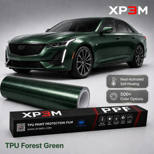 ฟิล์มใสกันรอยรถยนต์ XP3M สีเขียว Forest Green แบบ OEM เงา TPU ความหนา 7.5 มิล ซ่อมแซมตัวเองได้ ป้องกันรอยขีดข่วน ป้องกันสีเหลือง พร้อมช่องระบายอากาศ - Product Image 1