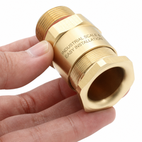 Presse-étoupe antidéflagrant à compression simple de type CR FT A2F en laiton pour câble non blindé, pour câble tressé en zone dangereuse