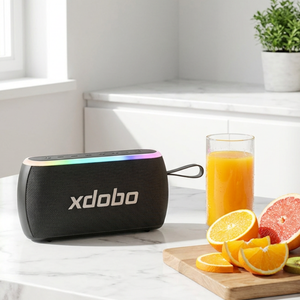 Xdobo X8 <span class=keywords><strong>PLUS</strong></span> II Altavoz Portátil de Plástico Resistente al Agua de Tres Vías con LED RGB de 80 W para el Hogar y Viajes al Aire Libre - Product Image 5