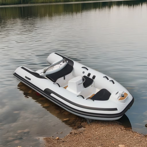 10ft PVC <strong>Inflatable</strong> Sport Yacht 1.2mm PVC Hypalon Fiberglass Fishing <strong>Boat</strong> <strong>With</strong> Pedals for Lake Rowing and Outdoor Recreation - Product Image 1